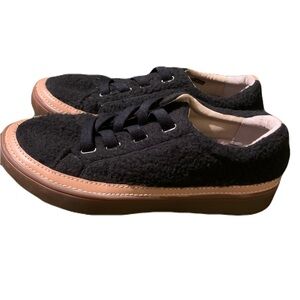 Revitalign Malibu Teddy Sherpa Sneakers – Women’s 8.5 – Black Cozy Comfort